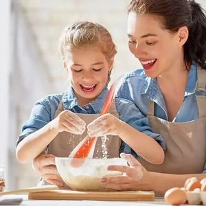 Spatola da Cucina Multiuso in <span class=keywords><strong>Silicone</strong></span> di Grado Alimentare, Doppia e Lunga, Riutilizzabile e Antiaderente <span class=keywords><strong>per</strong></span> Torte, Biscotti e <span class=keywords><strong>Pasticceria</strong></span> - Product Image 3