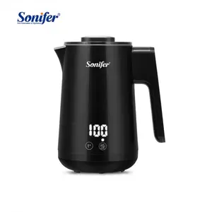 Sonifer SF-2094 new home appliances 800w digital smart touch stainless steel hidden heating black electric kettle 0.8l