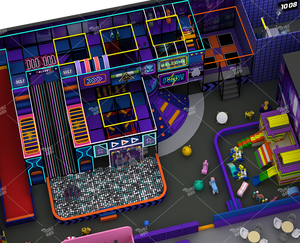 بوكيدو حديقة مغامرة تجارية مخصصة كبيرة بركة سباحة للأطفال معدات ملعب داخلي مع مرح الذهاب جولة - Product Image 6