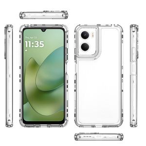 Étui de téléphone portable transparent en acrylique cristallin résistant aux chocs, protection intégrale 360° pour Motorola Moto <span class=keywords><strong>G</strong></span> Max - Product Image 5