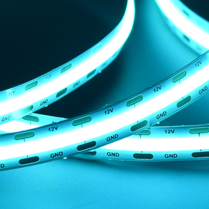 Venta caliente Tiffany Blue 420LEDs 24V 12 W/m Tira de <span class=keywords><strong>LED</strong></span> COB personalizable para la decoración del hogar o Bar - Product Image 3