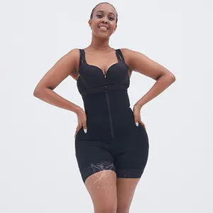 Hygieia Fajas Colombianas Post Surgery 1 Piece Front Zipper BBL Shapewear Bodysuit Plus Size Silm Tummy Control Body Shaper