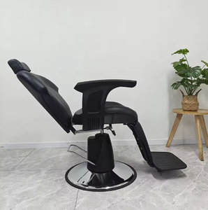 Wallybeauty Vente en gros de meubles de salon, chaise de barbier noire confortable de style classique inclinable - Product Image 4