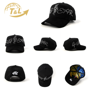 4UGEAR Fabricant Gorras Vente en gros Casquettes de baseball structurées 4U 5 panneaux en daim à bord incurvé avec logo personnalisé - Product Image 2
