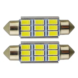 5630 31mm 36mm 39mm 41mm SMD araba okuma çatı Dome İç kapsül ışık okuma tavan CANBUS festoon C5W LED ampul