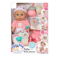 Muñeca de Vinilo Realista de 12 Pulgadas con IC, Puede Beber y Orinar, Set de Muñeca Reborn Suave para Jugar - Regalo