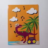 Dossier de présentation en papier léger personnalisé 23,7x30,5 cm, impression couleur, avec pochette longue séparée pour karaoké, vente en gros