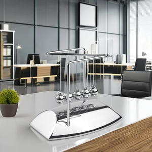 Métal Newton Berceau Balles D'équilibre Magique Science Physique Argent Plaqué Newton <span class=keywords><strong>Pendule</strong></span> pour Bureau Décoration Réduction Du Stress Jouets - Product Image 5