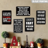 Letrero Metálico con Frase Motivacional y Divertida: No es Cuestión de Ser Mejor que Alguien Otro, Decoración de Pared Retro Negra para Oficina y Cuarto de Hombre