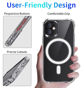 Funda Protectora Magnética Transparente para Cámara, Compatible con <span class=keywords><strong>iPhone</strong></span> 14, 13 Pro Max, <span class=keywords><strong>iPhone</strong></span> <span class=keywords><strong>12</strong></span> Pro Max - Product Image 4