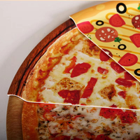 Assiettes à dîner en mélamine multicolore imprimé de logo personnalisé assiettes à pizza en mélamine pour restaurants couverts
