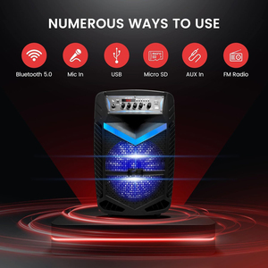 New Special Design Outdoor Party <b>bluetooth</b> <b>Speaker</b> Black Smart <b>Speakers</b> for <b>With</b> LED <b>Lights</b> Powered <b>Speakers</b> - Product Image 3