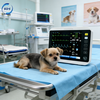 Moniteur patient vétérinaire multifonctionnel avec NIBP/HR/PR/RESP/TEMP/SPO2/ECG pour animaux