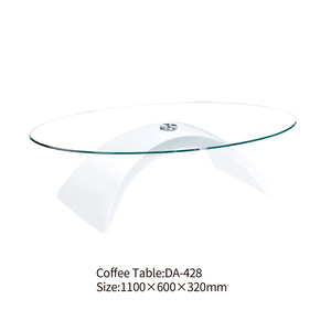 Chinese supplier living room furniture design modern glass center coffee table - Product Image 2