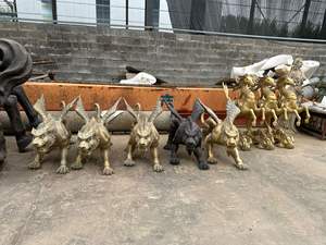 Statue <span class=keywords><strong>de</strong></span> <span class=keywords><strong>monstre</strong></span> en bronze coulé en métal sculpture animalière en bronze dans <span class=keywords><strong>la</strong></span> <span class=keywords><strong>mythologie</strong></span> - Product Image 3