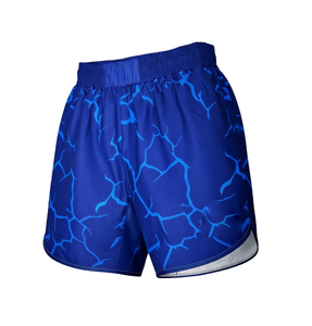 Shorts de boxe et de MMA en polyester et élasthanne respirant à taille élastique avec impression par sublimation, pour arts martiaux et combats, vente en gros - Product Image 1