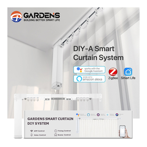 Sistema de cortina inteligente automático de jardín de 6,2 M, automatización motorizada eléctrica, motor de cortina DIY, juego de rieles, mejora del hogar - Product Image 1