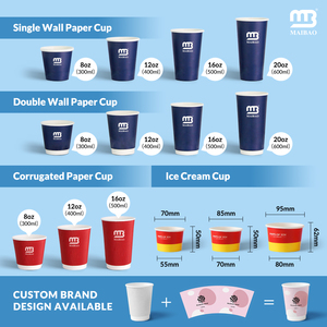 Vaso de papel biodegradable compostable, pulpa de bagazo, <span class=keywords><strong>caña</strong></span> de azúcar, 8oz, 12oz, 16oz, helado de <span class=keywords><strong>caña</strong></span> de azúcar, taza de café con tapa - Product Image 4