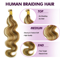 Extensiones de Cabello Humano de Doble Trama, Ondulado, de Una Sola Pieza, Virgen Sin Procesar, Negro Natural, Venta al Por Mayor Directo de Fábrica