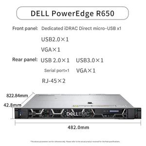 เซิร์ฟเวอร์แร็ค Original New PowerEdge R650 1U พร้อม Intel Xeon Gold 5318Y แรม 128GB ฮาร์ดดิสก์ SAS 19.2TB ระบบปฏิบัติการ H755 สำหรับองค์กร - Product Image 2