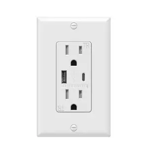 Portable useful FTR15C-3100 usb socket outlet in power in bathroom with multiple values