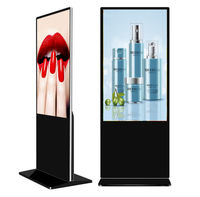 Kiosque intérieur sur pied de 50 pouces, système Android/PC, écran tactile capacitif de 2 mm, écran LCD IP65, animation, magasin de détail, aéroport, centre commercial