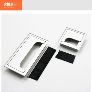 Boîte de gestion de câbles carrée en plastique 80 mm x 80 mm 80 mm x 160 mm pour couvercle de trou de câblage mural ou de tiroir - Product Image 3