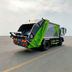 Camion compacteur d'ordures Dongfeng Huashen T3 à chargement arrière, 8 m³, 10 m³, camion de compression des déchets, camion d'assainissement avec certificat CE ISO - Product Image 5