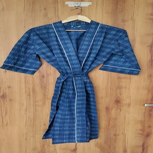Kimono kaftan en coton imprimé à la main, style ethnique de luxe, léger - Product Image 1