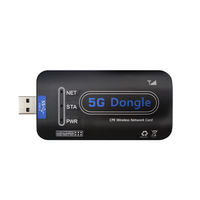 Dongle USB 5G Portabel Dengan Slot SIM, Modem Dongle Kartu Jaringan Nirkabel CPE 5G