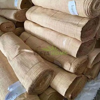 Type 0059 fibre de raphia naturelle et écorce de bananier tissu tissé mélangé pour chapeaux chaussures sacs meubles décor à la maison