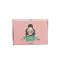 Caja de papel plegable con dibujos animados para pequeños regalos o paquetes de cosméticos