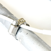 Colliers de serrage pour conduites résistantes à la chaleur, en acier inoxydable, aluminium et plastique, grande taille, mesure en pouces, usage industriel robuste