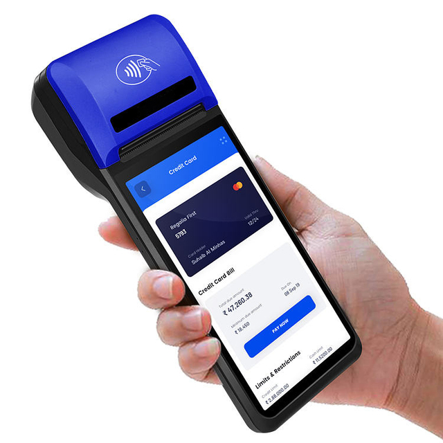 Handheld Mobile POS Machine Restaurant Ordering 4G Parking Payment Receipt 58mm Thermal Printer Portable Android POS Terminal