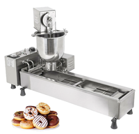 Penggoreng Donat Otomatis Harga Terjangkau Pembuat Donat Listrik Komersial Mesin Pembuat Donat Bahan Stainless Steel Food Grade