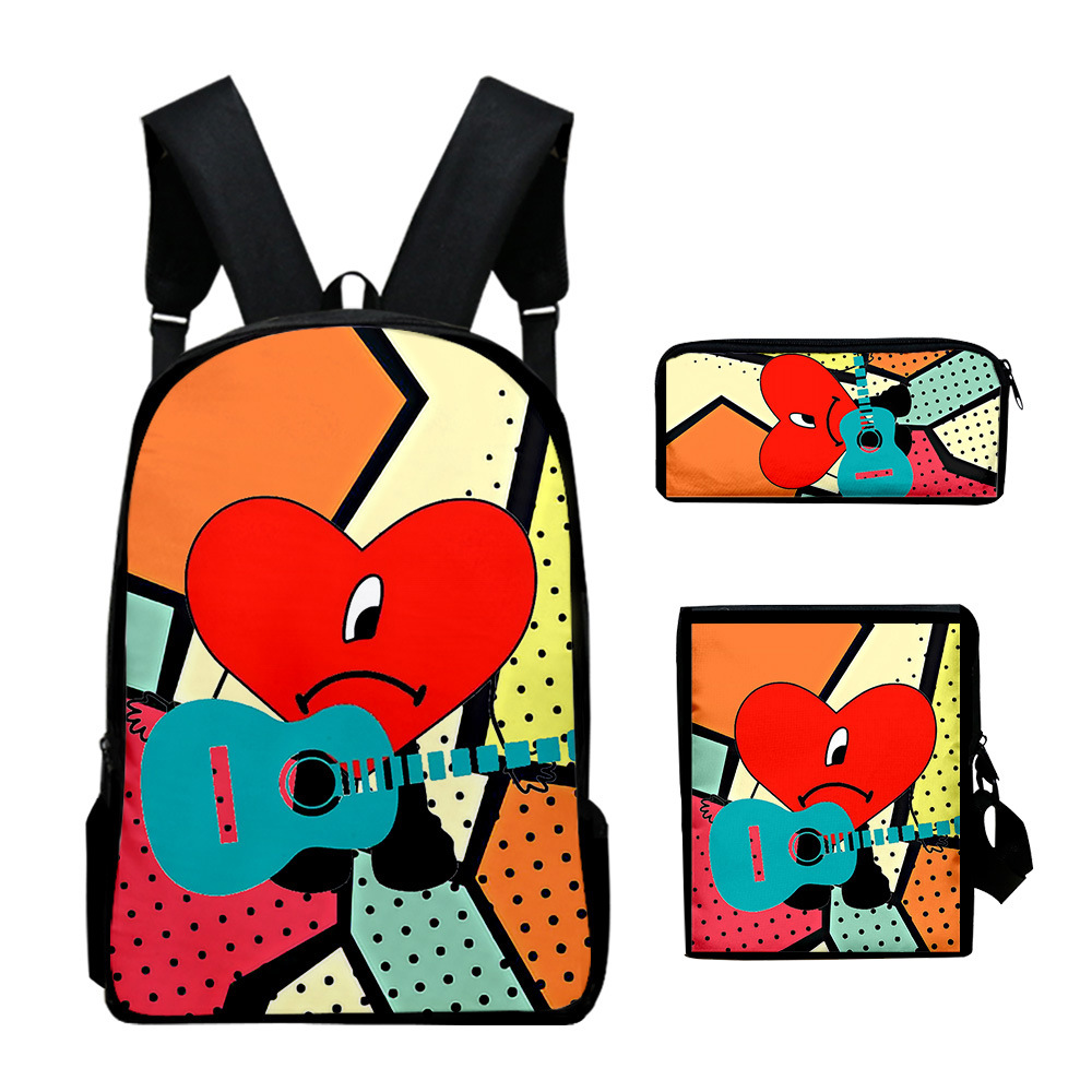 Плохой милый рюкзак в виде кролика, сумка для ручек, наплечная сумка, рюкзак, Повседневная Вместительная дорожная сумка для школы