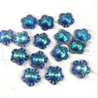 Perles en résine de fleur de prunier de 16 mm, à coller sur une robe de mariée, strass à dos plat à coller, boucles d'oreilles à clous comme décoration, vente chaude