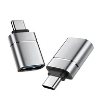 Adaptador USB Otg, adaptador USB de tipo C, convertidor macho hembra, USB trenzado a tipo C 3,0 Otg, Compatible con teléfono móvil y portátil