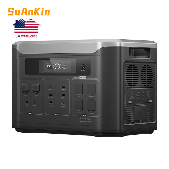 3200W 3600W Portable Power Station All in One Home Energy Storage System External Battery Solar Generator