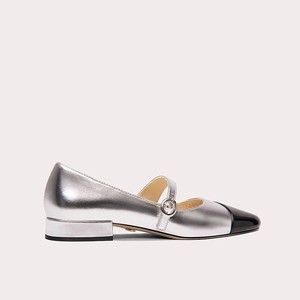 Zapatos de Ballet de punta redonda multicolor retro, zapatos planos cómodos con correa de hebilla para mujer y damas, tacones bajos para damas Mary <span class=keywords><strong>Jane</strong></span> - Product Image 3