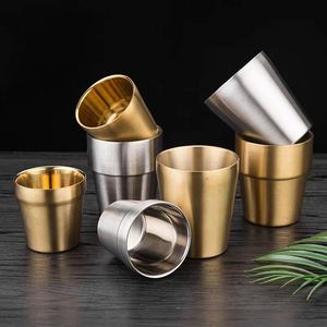 Petite tasse compacte de différentes couleurs, adaptée aux boissons chaudes et froides, plusieurs options, tasse en acier inoxydable OEM - Product Image 3