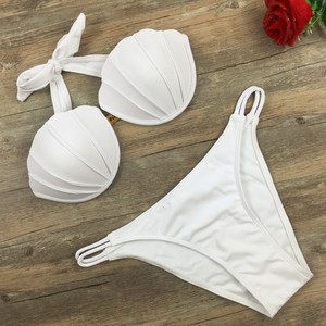 Venta al por mayor lindo Micro <span class=keywords><strong>Bikini</strong></span> traje de baño conjunto 2 piezas diseño de retazos con perlas Shell cuerdas Sexy <span class=keywords><strong>Bikini</strong></span> para <span class=keywords><strong>Big</strong></span> <span class=keywords><strong>Boobs</strong></span> Pearns - Product Image 6