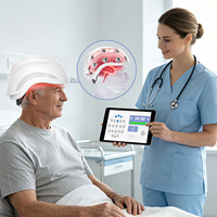 Casque de photobiomodulation cérébrale Suyzeko à 21 canaux, appareil professionnel d'entraînement en neurothérapie et neurofeedback pour le bien-être mental