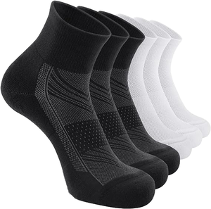 Calcetines Deportivos de Tobillo Alto para Hombre, Acolchados, Transpirables, con Diseño Tejido, Logotipo en el Puño, para Verano, Juveniles, de Secado Rápido, Color Personalizado - Product Image 1