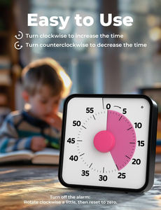 Temporizador Mecánico Pomodoro de 60 Minutos para Cocina, Reuniones, Productividad, Estudio, Niños, Magnético, Visual, Venta al Por Mayor - Product Image 4