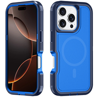 Pour iPhone 16 Pro XT, coque de téléphone magnétique en TPU, étanche, texture mate givrée, transparente, anti-traces de doigts