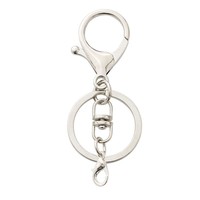 Fermoir mousqueton pivotant en métal en alliage de zinc de haute qualité porte-clés accessoire de style vintage avec boucle porte-monnaie