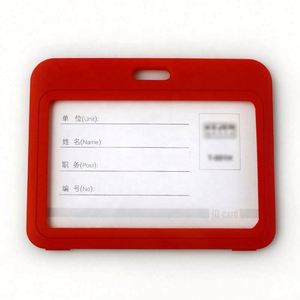 Porta Tarjetas de Identificación de Plástico Transparente de Doble Cara Personalizado, Material PP, para Tarjetas de Visita en Eventos o Trabajo - Product Image 4