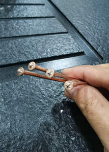 Clous de soudure en acier à tête plate pour CVC et isolation, zingués - Product Image 5