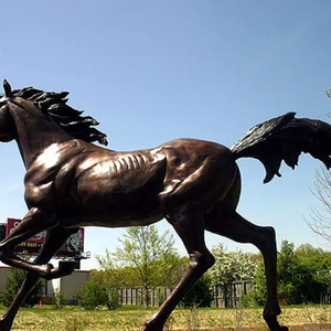 Kích thước thực ngoài trời bức tượng đồng kích thước lớn cỏ ngựa tượng - Product Image 5